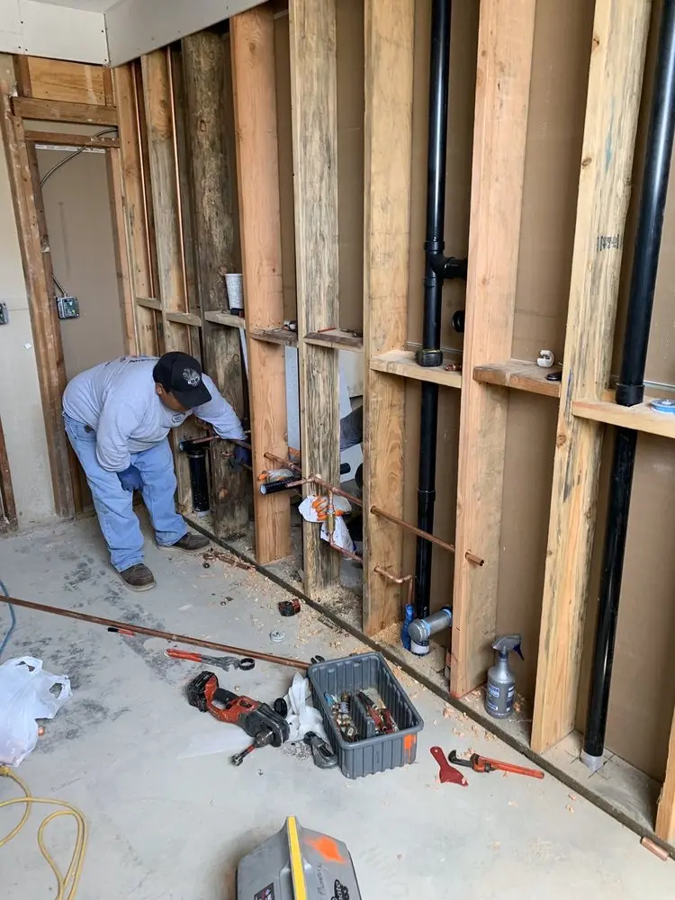 Commercial rough-in plumbing for Gas Line Repair in Chantilly